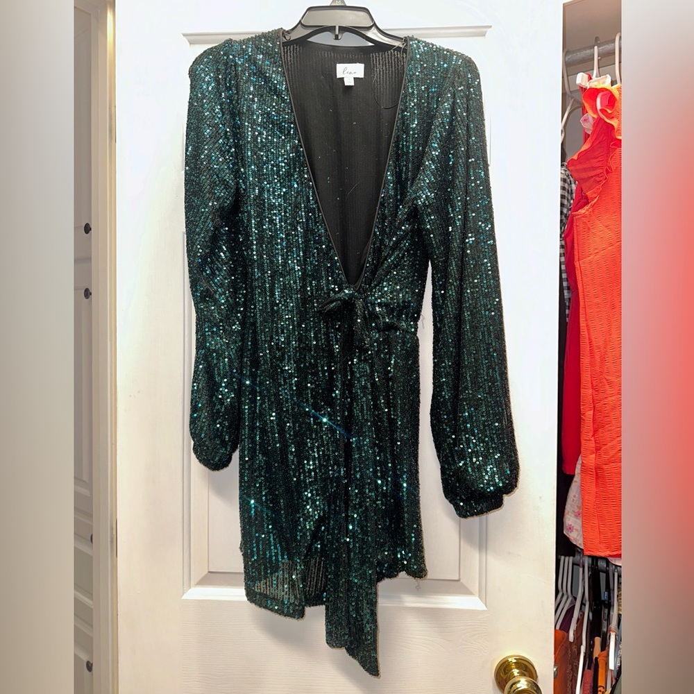 Sequin Tie Romper